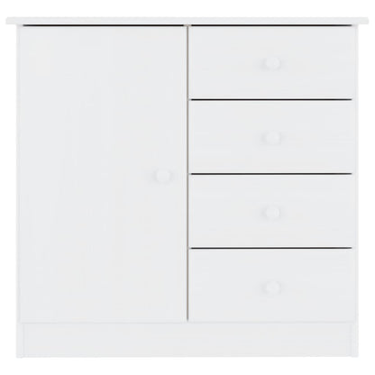 Sideboard ALTA Weiß 77x35x73 cm Massivholz Kiefer
