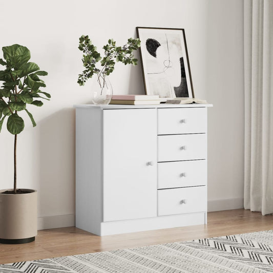 Skænk ALTA Hvid 77x35x73 cm Massiv Fyr