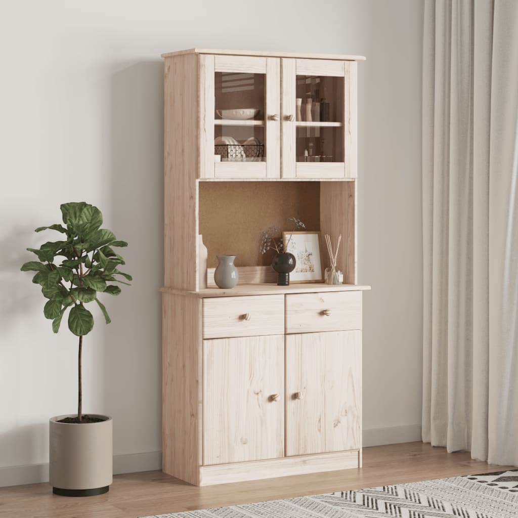 Skænkbeslag ALTA 77x30x92 cm massiv fyrretræ