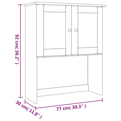 Skænkbeslag ALTA 77x30x92 cm massiv fyrretræ