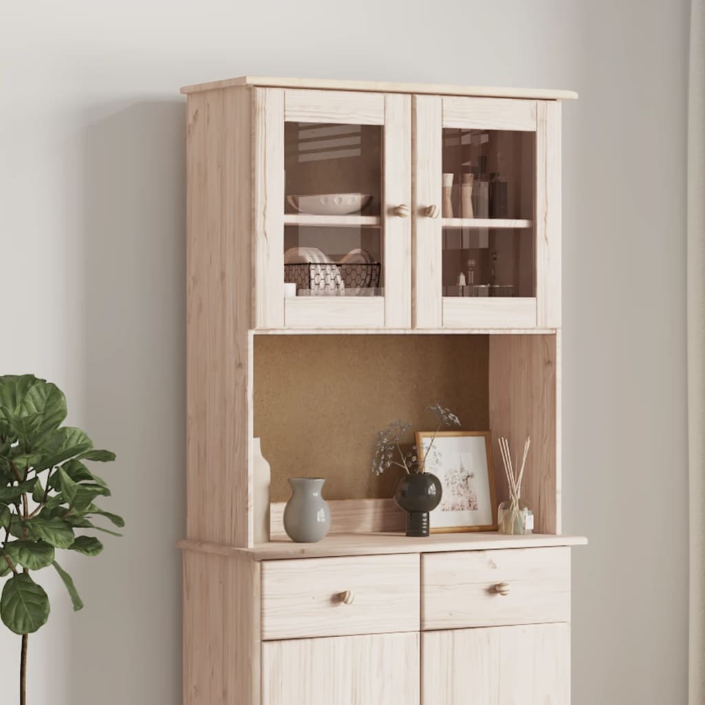 Skænkbeslag ALTA 77x30x92 cm massiv fyrretræ