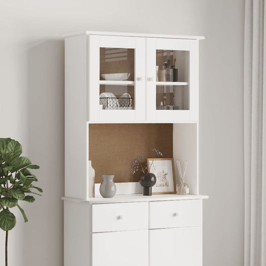 Skænkbeslag ALTA Hvid 77x30x92 cm massiv fyrretræ
