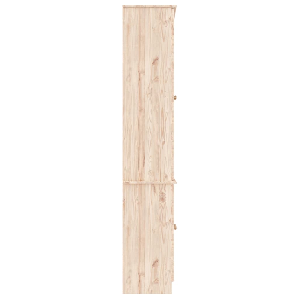 Vitrineskab ALTA 77x35x186,5 cm massiv fyrretræ