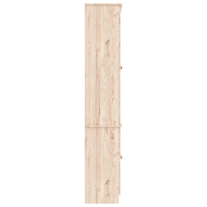 Vitrineskab ALTA 77x35x186,5 cm massiv fyrretræ