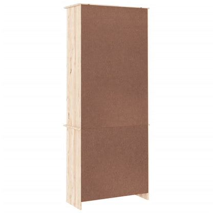 Vitrineskab ALTA 77x35x186,5 cm massiv fyrretræ