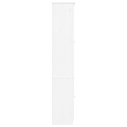 Vitrineskab ALTA Hvid 77x35x186,5 cm massiv fyrretræ
