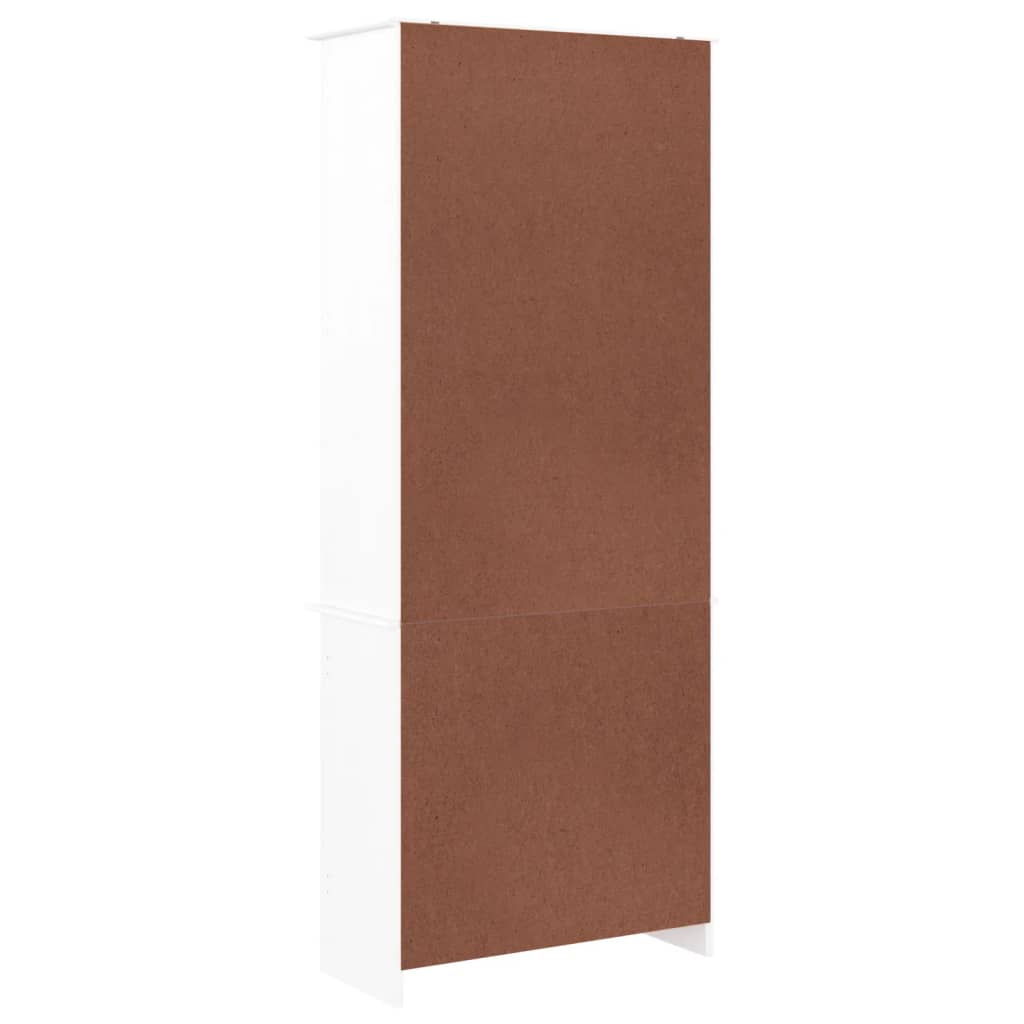 Vitrineskab ALTA Hvid 77x35x186,5 cm massiv fyrretræ