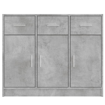 Sideboard Betongrau 91x28x75 cm Holzwerkstoff
