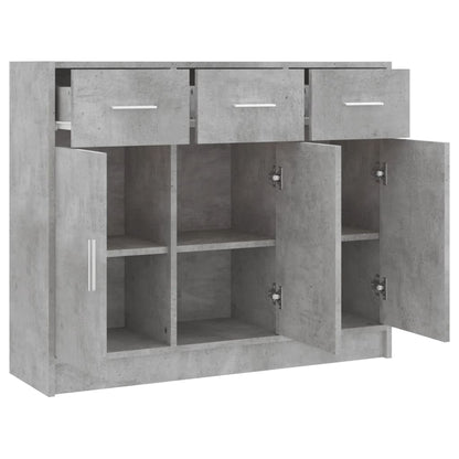 Sideboard Betongrau 91x28x75 cm Holzwerkstoff