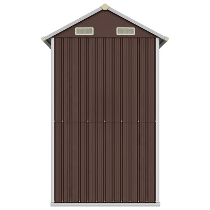 Gerätehaus Braun 192x152,5x237 cm Verzinkter Stahl