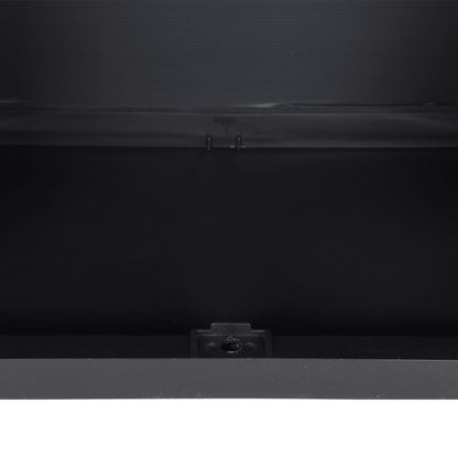 Gartenschrank Grau und Schwarz 65x37x85 cm PP