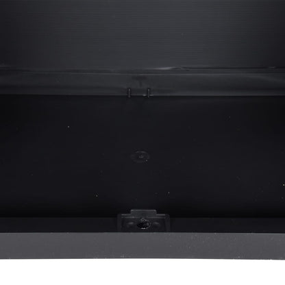 Gartenschrank Grau und Schwarz 65x37x165 cm PP