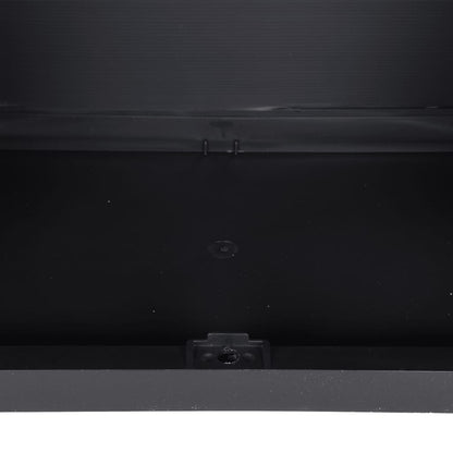 Gartenschrank Schwarz 65x37x165 cm PP