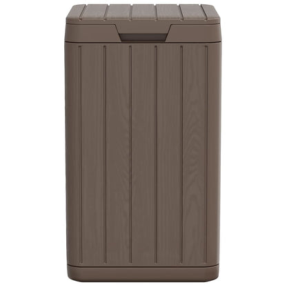 Outdoor-Mülltonne Braun 38x38x65 cm PP