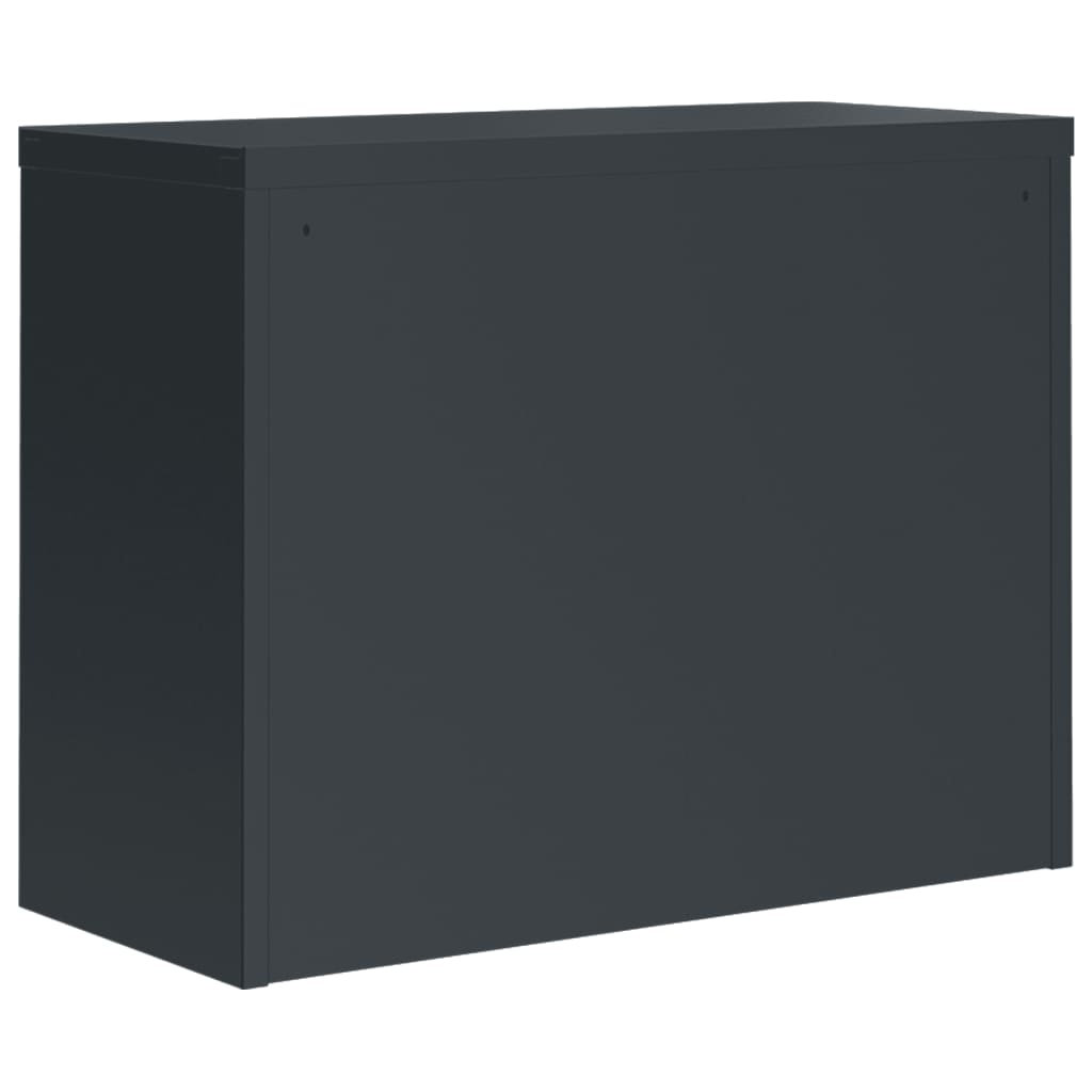 Arkivskab Antracit 90x40x70 cm Stål