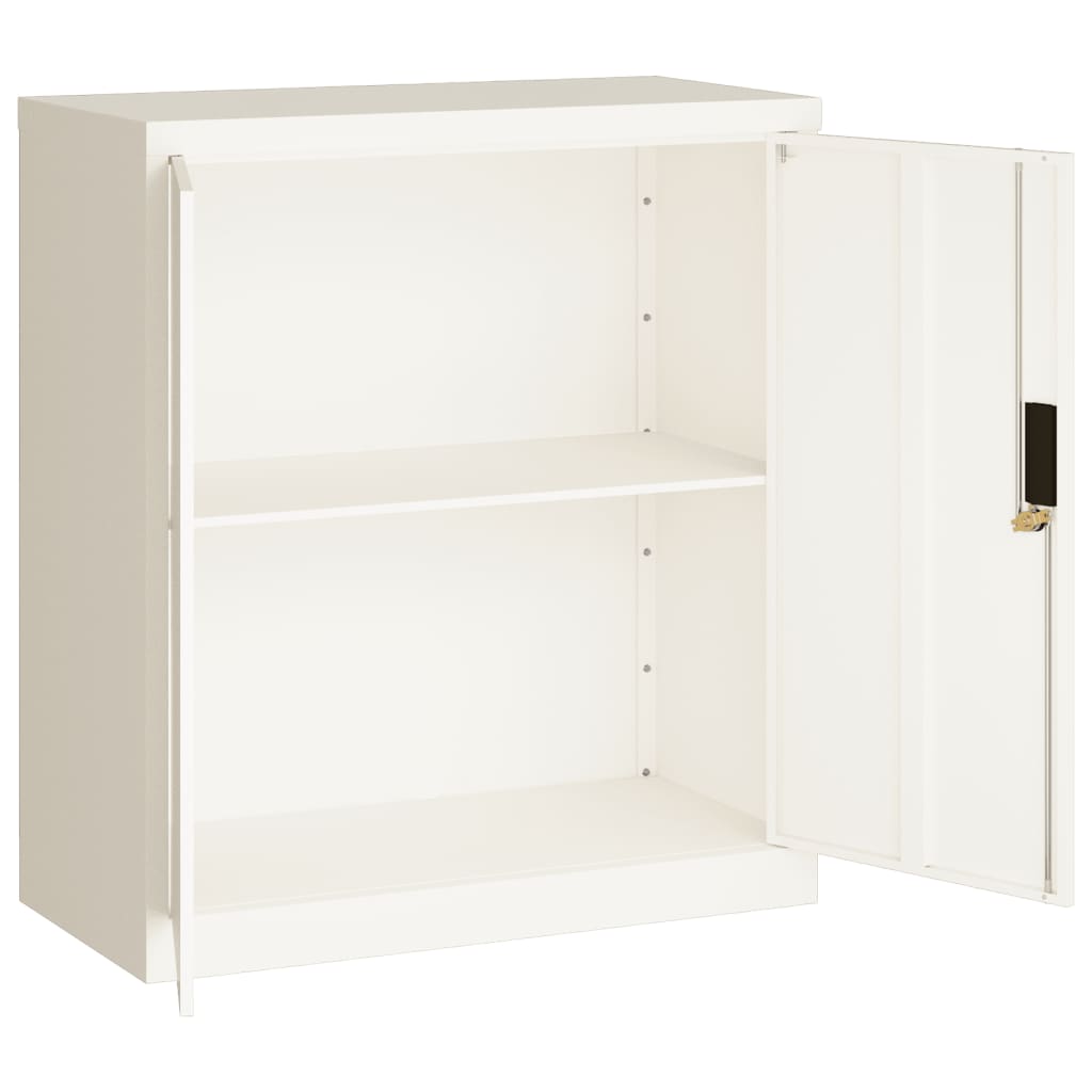Arkivskab Hvid 79x40x90 cm Stål