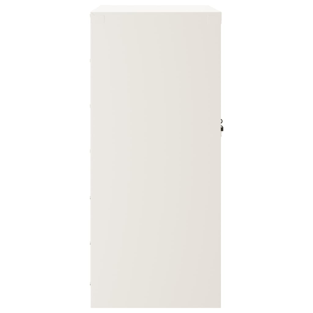 Arkivskab Hvid 79x40x90 cm Stål