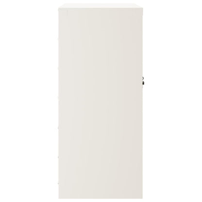 Arkivskab Hvid 79x40x90 cm Stål