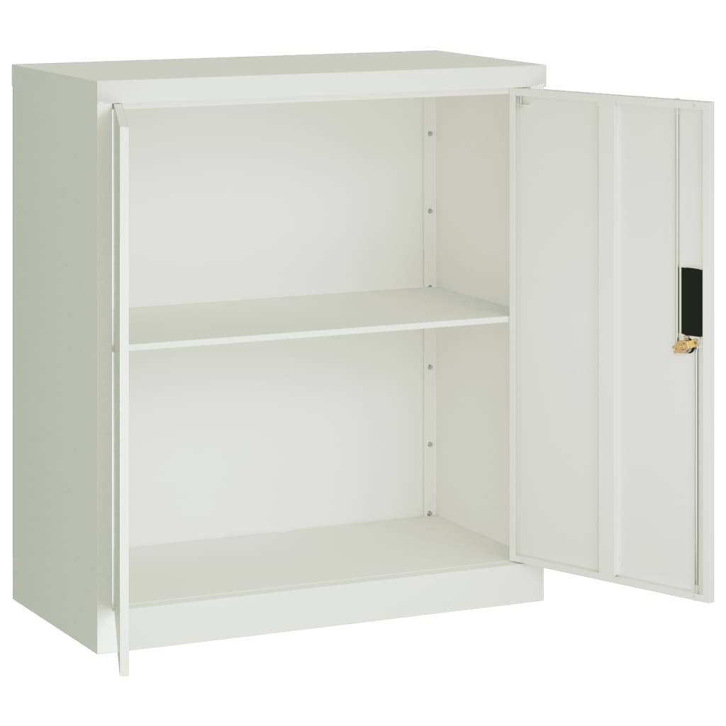 Arkivskab Lysegrå 79x40x90 cm Stål