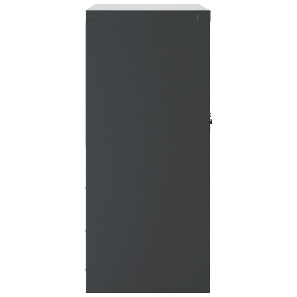 Arkivskab Antracit 79x40x90 cm Stål