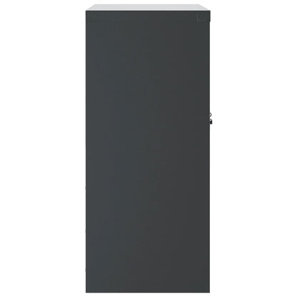 Arkivskab Antracit 79x40x90 cm Stål