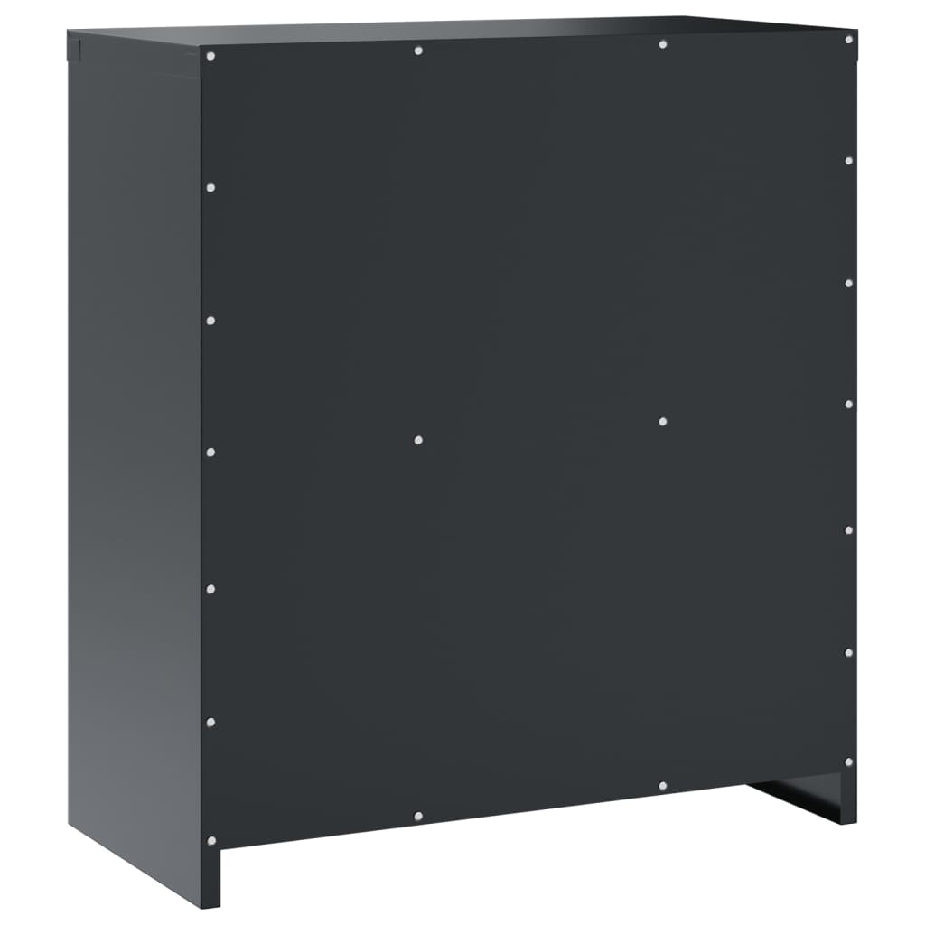 Arkivskab Antracit 79x40x90 cm Stål