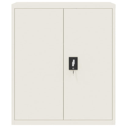 Aktenschrank Weiß 90x40x105 cm Stahl