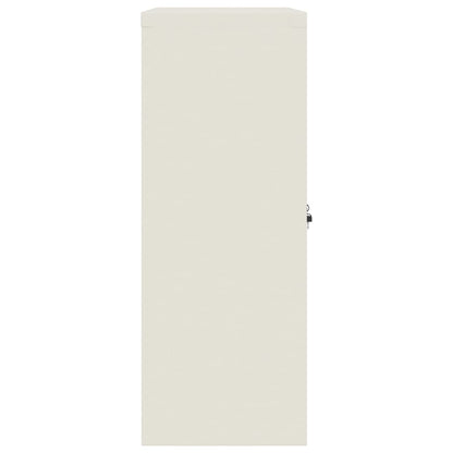 Aktenschrank Weiß 90x40x105 cm Stahl