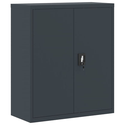 Arkivskab Antracit 90x40x105 cm Stål