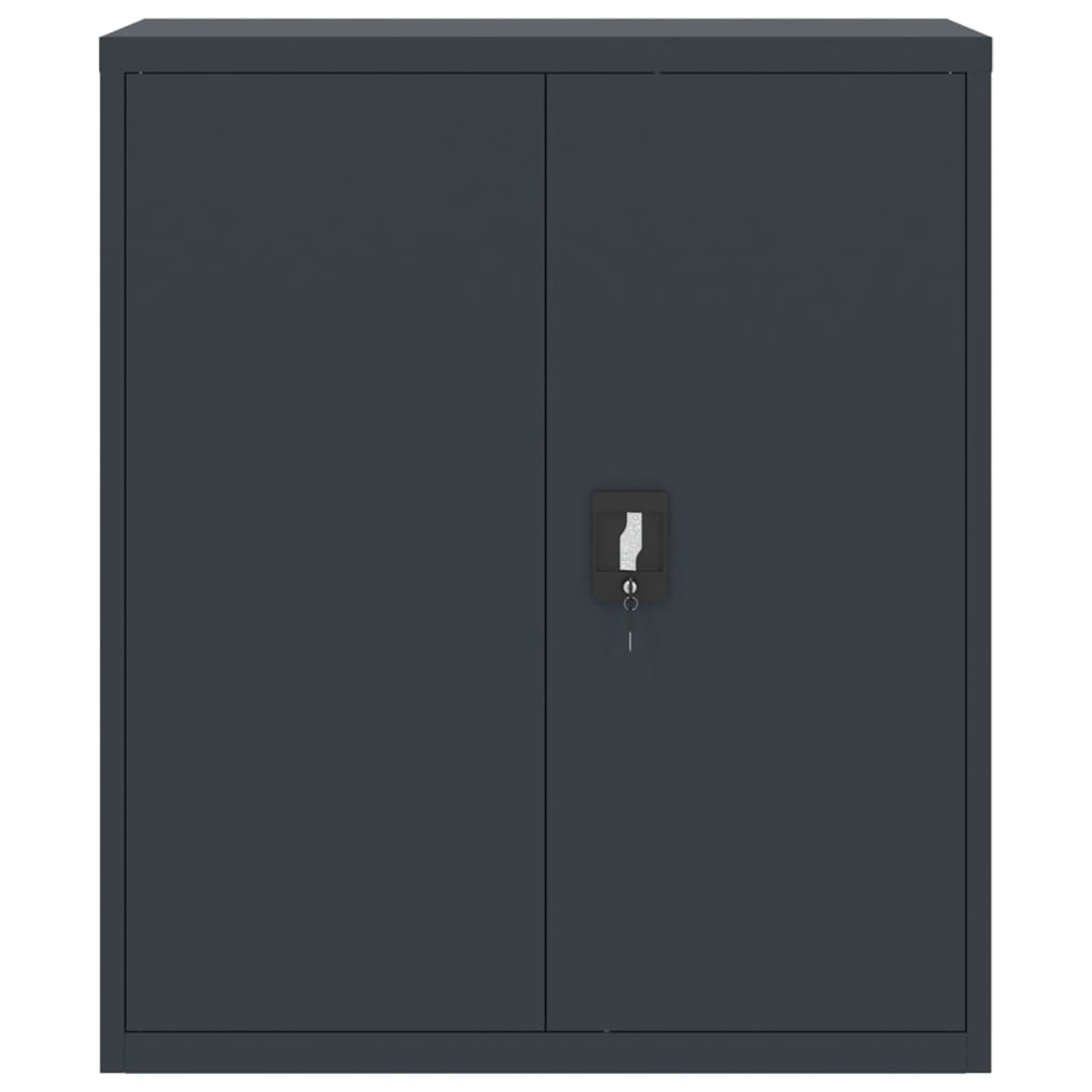 Arkivskab Antracit 90x40x105 cm Stål