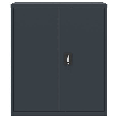 Arkivskab Antracit 90x40x105 cm Stål