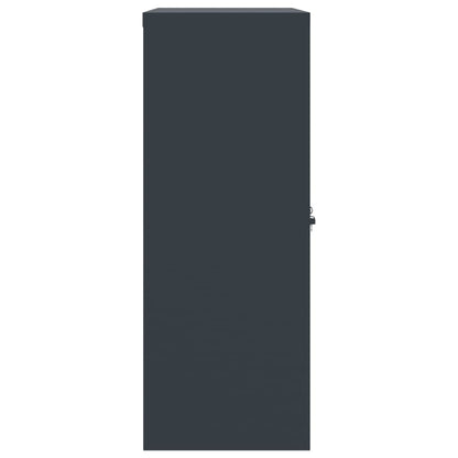 Arkivskab Antracit 90x40x105 cm Stål