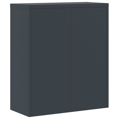 Arkivskab Antracit 90x40x105 cm Stål