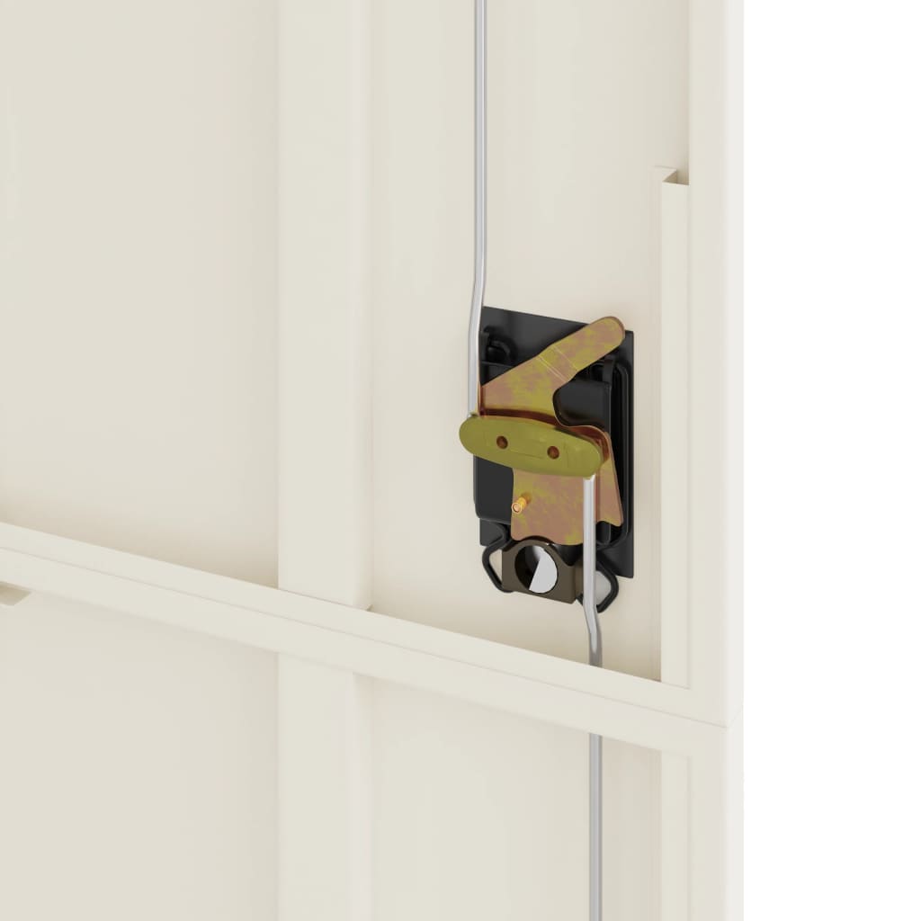 Aktenschrank Weiß 90x40x200 cm Stahl