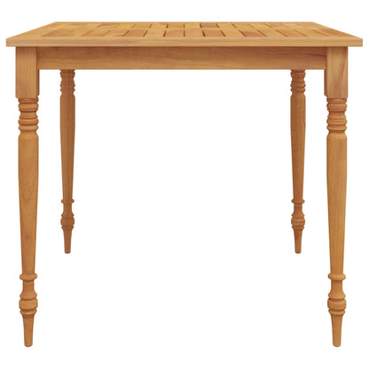 Batavia bord 85x85x75 cm massiv teaktræ
