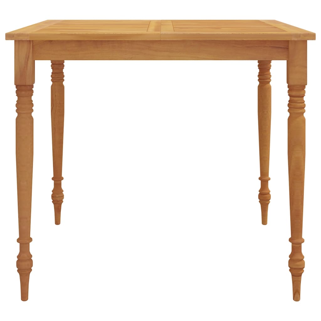 Batavia bord 85x85x75 cm massiv teaktræ