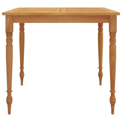 Batavia bord 85x85x75 cm massiv teaktræ