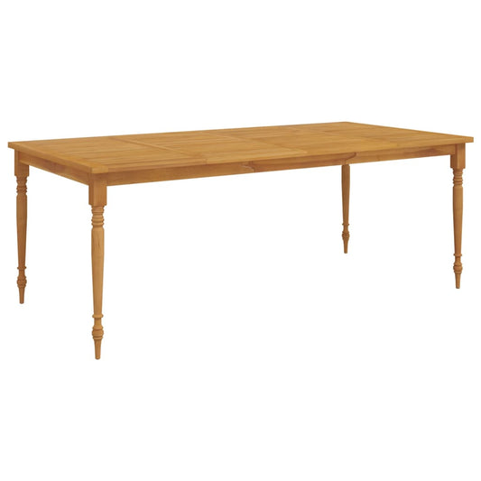 Batavia bord 200x100x75 cm massivt teaktræ