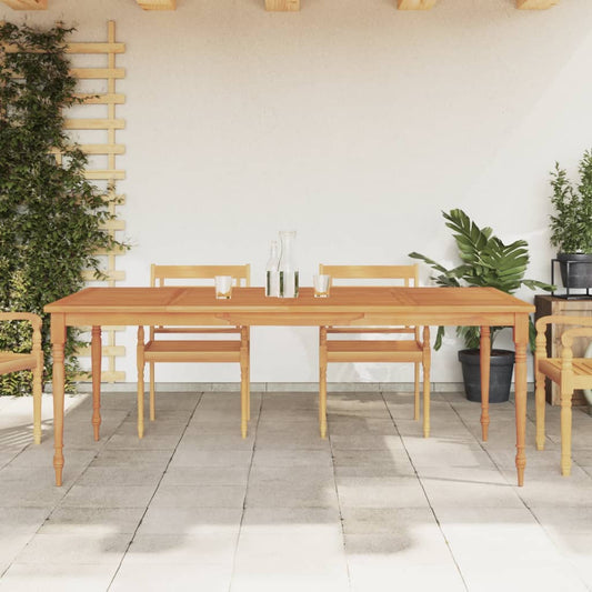 Batavia bord 200x100x75 cm massivt teaktræ
