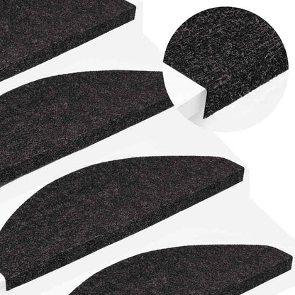 Stufenmatten Selbstklebend 10 Stk. Anthrazit 65x22,5x3,5 cm