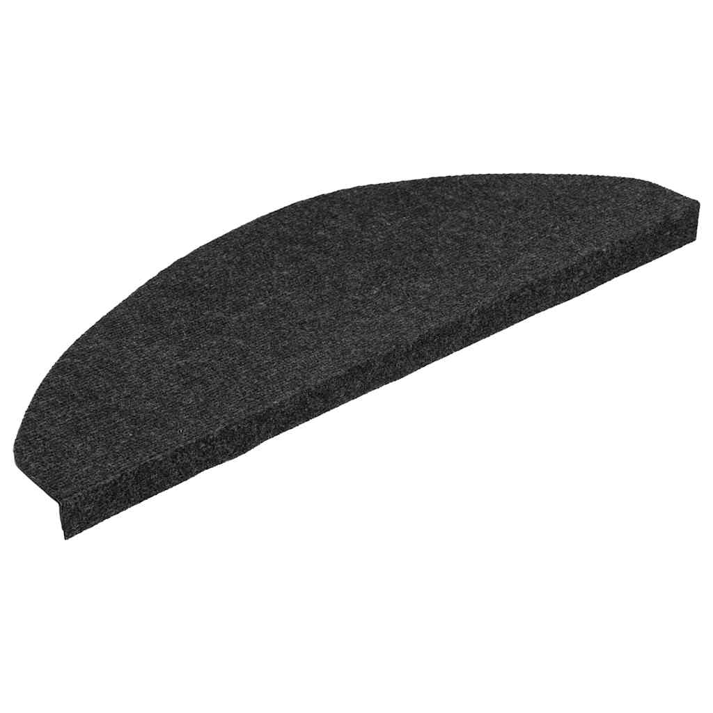 Stufenmatten Selbstklebend 10 Stk. Schwarz 65x22,5x3,5 cm