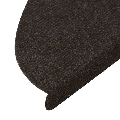 Stufenmatten Selbstklebend 10 Stk. Schwarz 65x22,5x3,5 cm