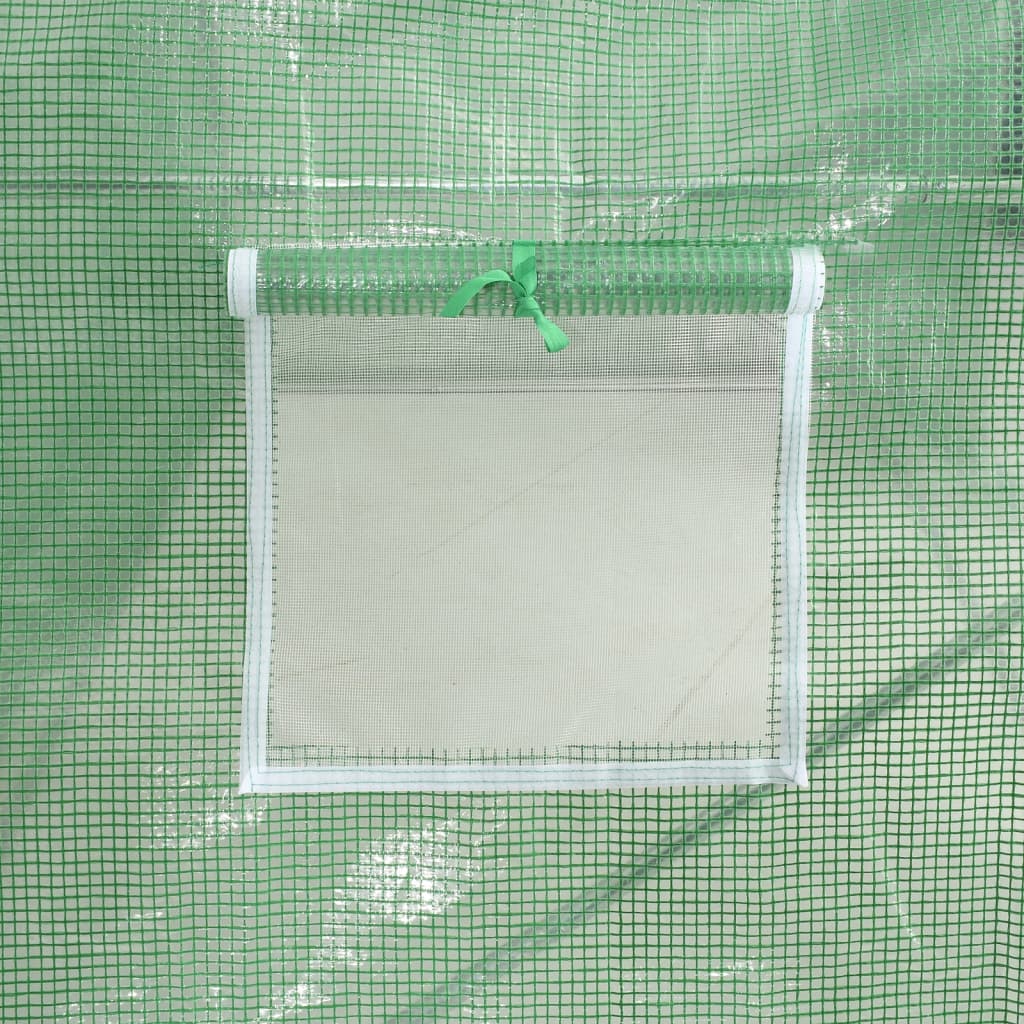 Gewächshaus mit Stahlrahmen Grün 24 m² 6x4x2 m