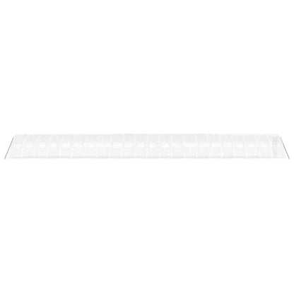 Gewächshaus mit Stahlrahmen Weiß 88 m² 22x4x2 m