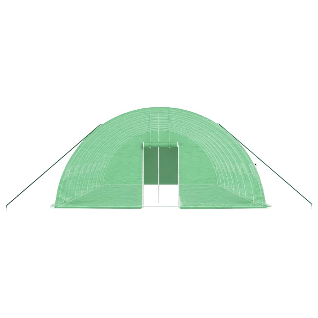 Gewächshaus mit Stahlrahmen Grün 48 m² 8x6x2,85 m