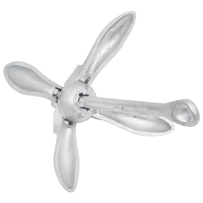 Klappanker Silber 4 kg feuerverzinktes Gusseisen
