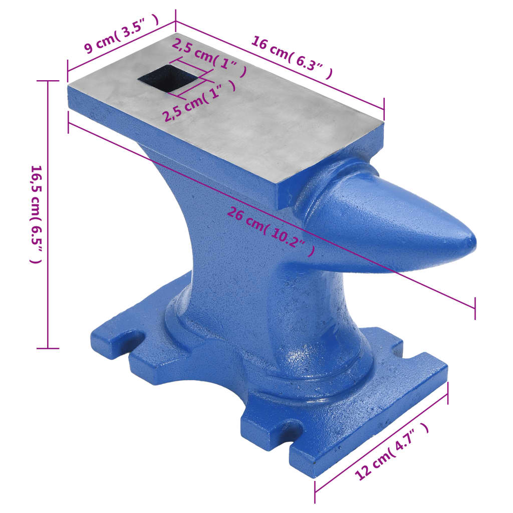 Amboss Blau 10,9 kg Gusseisen
