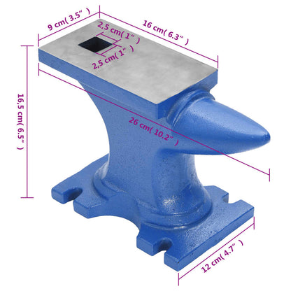 Amboss Blau 10,9 kg Gusseisen