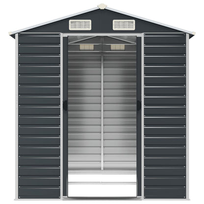 Gerätehaus Anthrazit 191x215x198 cm Verzinkter Stahl