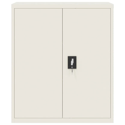 Aktenschrank Weiß 90x40x145 cm Stahl